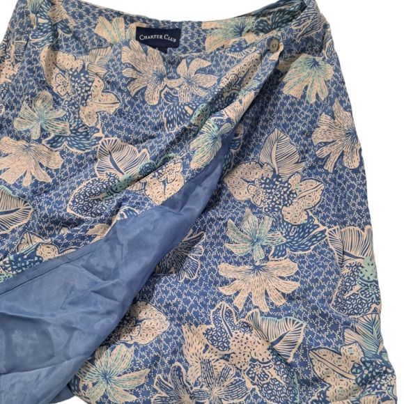 Charter Club Linen Floral Skirt Suit - Picture 2 of 10